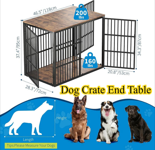 48" Heavy Duty Dog Kennel for Large Dogs