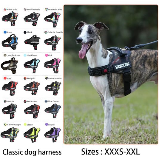 Customizable No Pull Dog Harness Vest