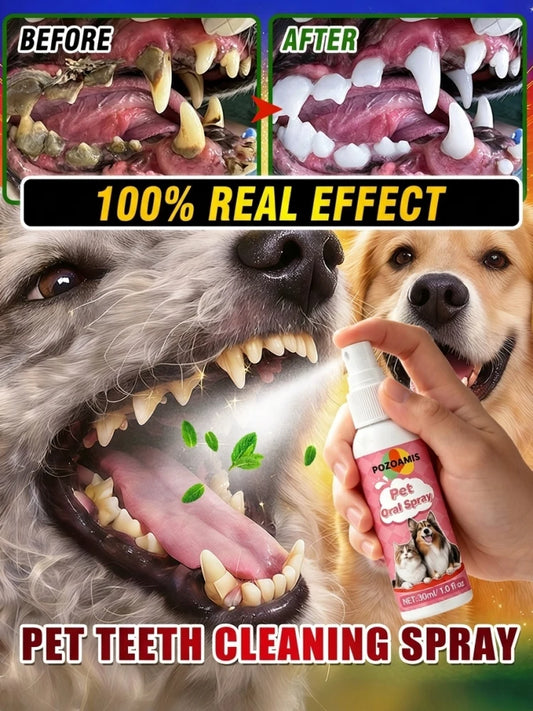 Oral Care Spray for and Dogs – Pet Dental Cleaning Spray