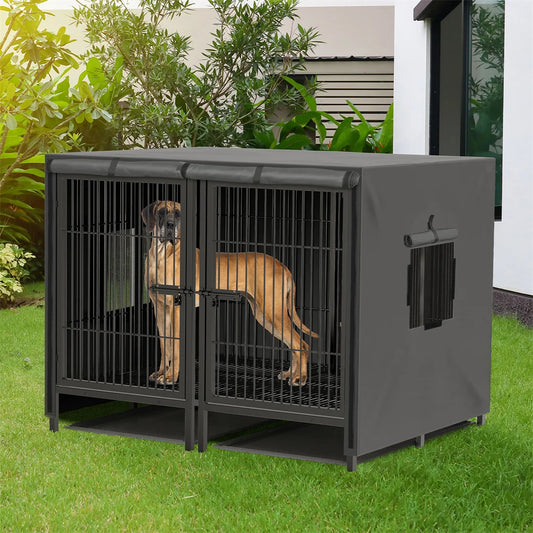 2 in 1 Large Heavy Duty Metal Dog Cage