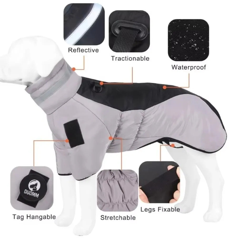 Reflective Waterproof Dog Down Jacket - view 6