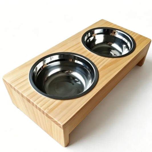 Wooden Elevated Dog Bowls for Large Dogs - view 2