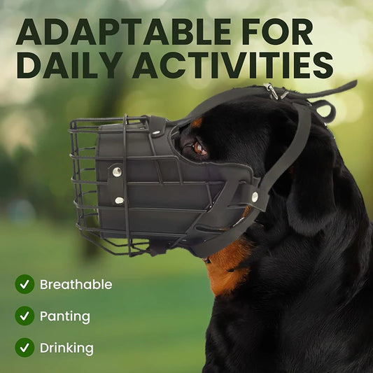 Stainless Steel Basket Dog Muzzle - view 2