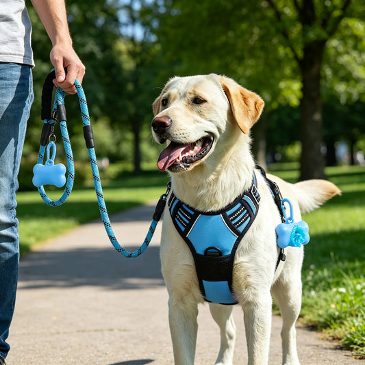 No Pull Dog Harness & Leash Set 4-Piece