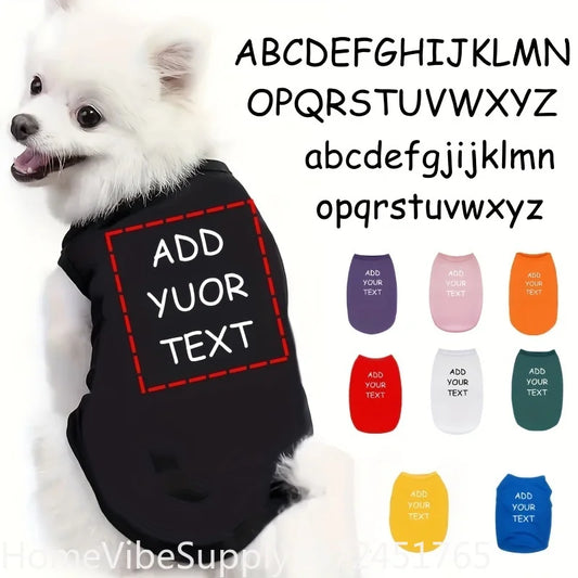 Personalized Custom Text Dog Tank Top