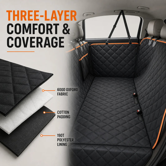 Quilted Dog Car Seat Cover - view 2