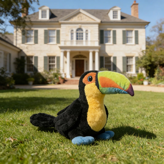 Toucan Squeaky Plush Dog Toy