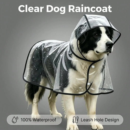 Transparent Dog Raincoat