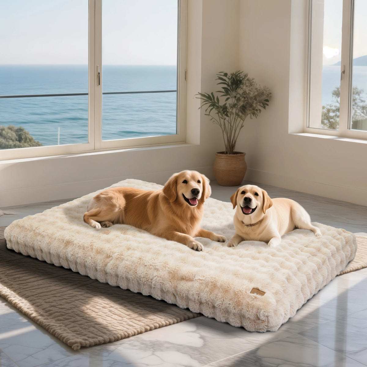 Ultra-Soft Plush Dog Bed M-4XL