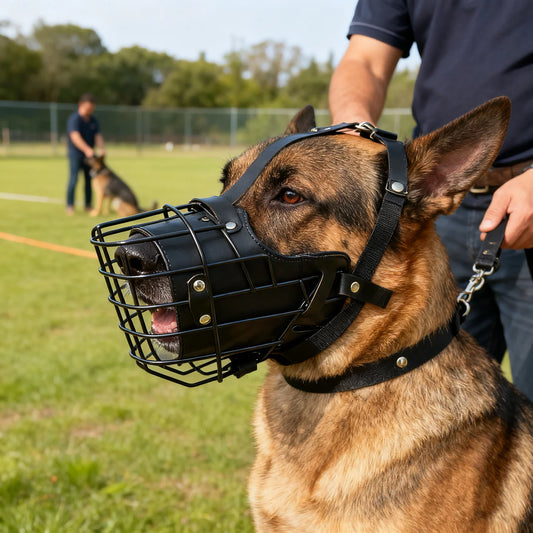 Stainless Steel Basket Dog Muzzle