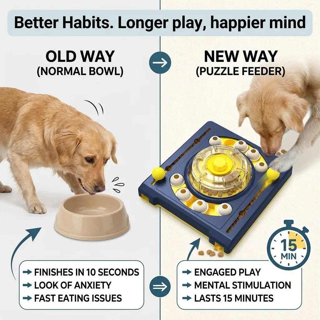Dog Puzzle Toy, DJ Turntable