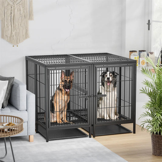 2 in 1 Large Heavy Duty Metal Dog Cage