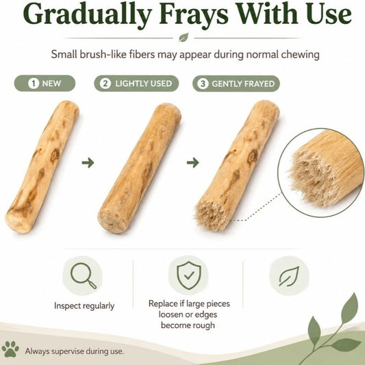 3pcs Coffee Wood Chewing Tablets for Dogs
