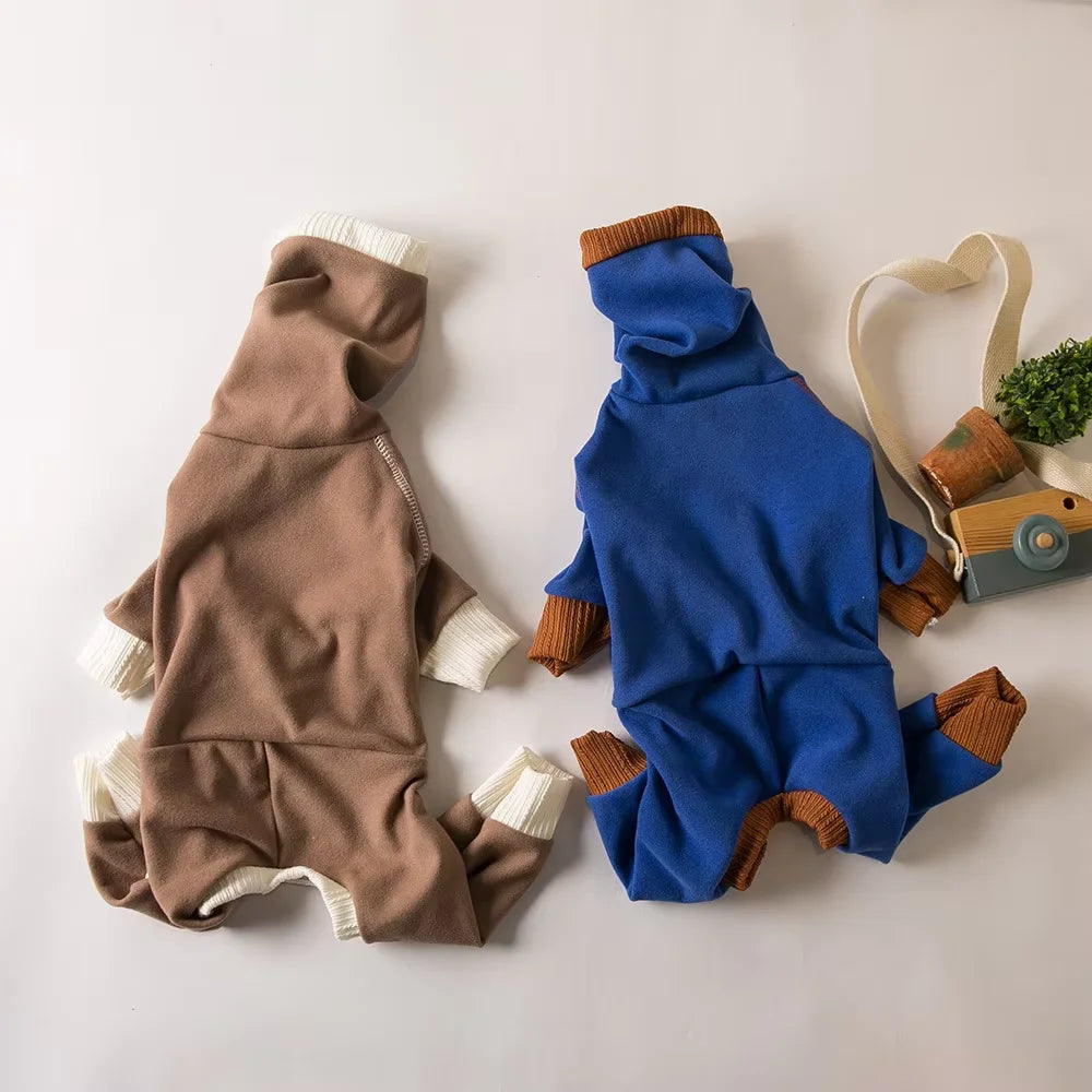 High Neck Fleece Jumpsuit for Large Dogs - view 6