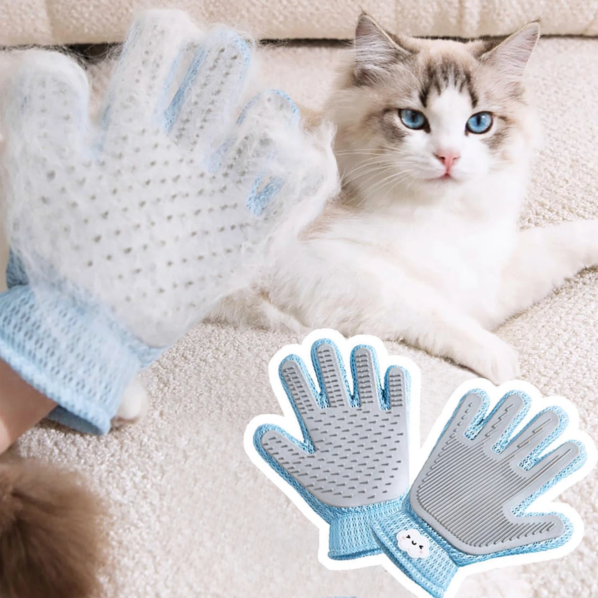 2-in-1 Pet Grooming Glove