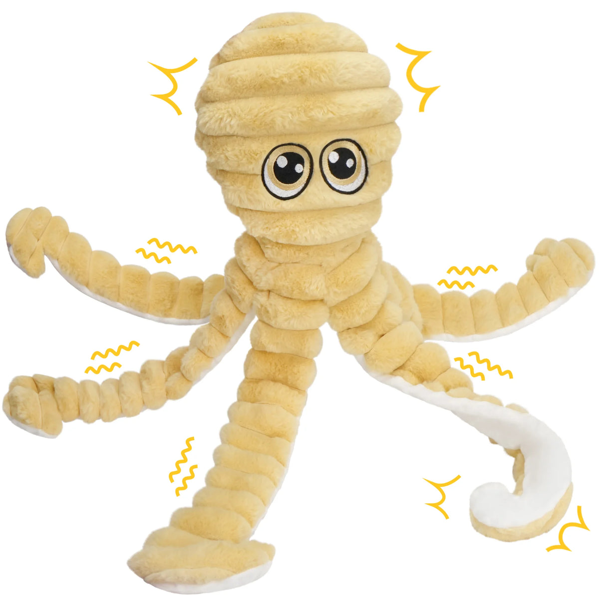 Octopus Design Pet Grinding Teeth Squeaky Plush Toy