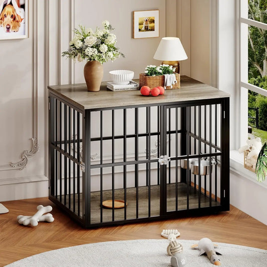 43 Inch Dog Crate Furniture Wooden Dog Kennel