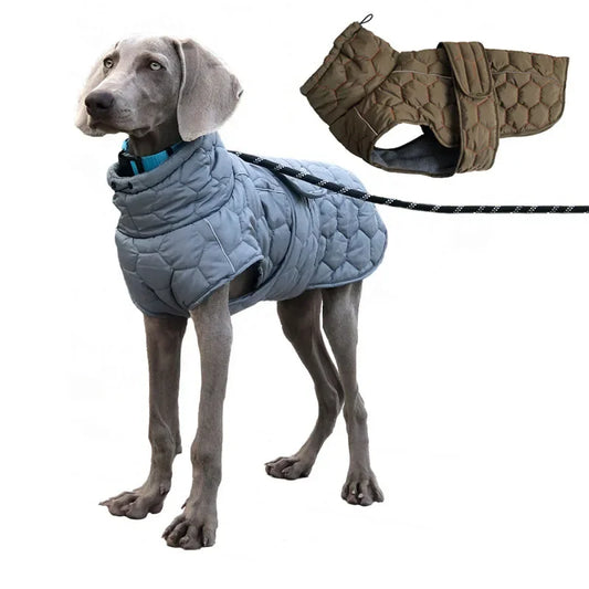 Large Dogs Clothes Winter Coat Adjustable Reflective