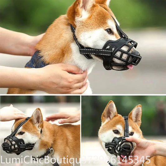 Soft Silicone Basket Dog Muzzle - view 2