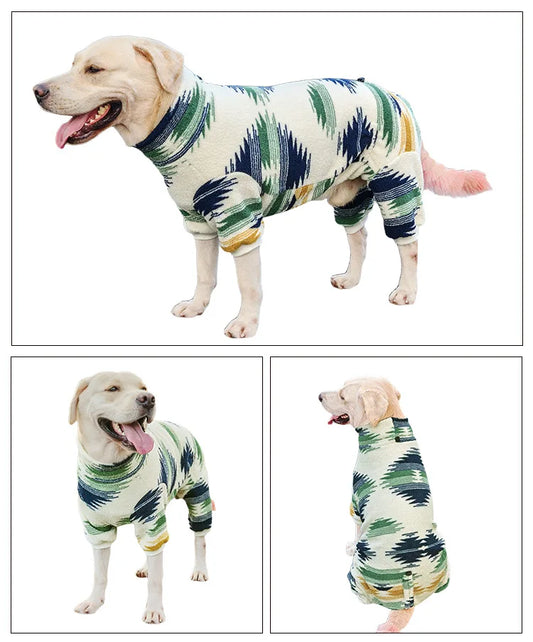Soft Fleece Turtleneck Dog Pajamas - view 2