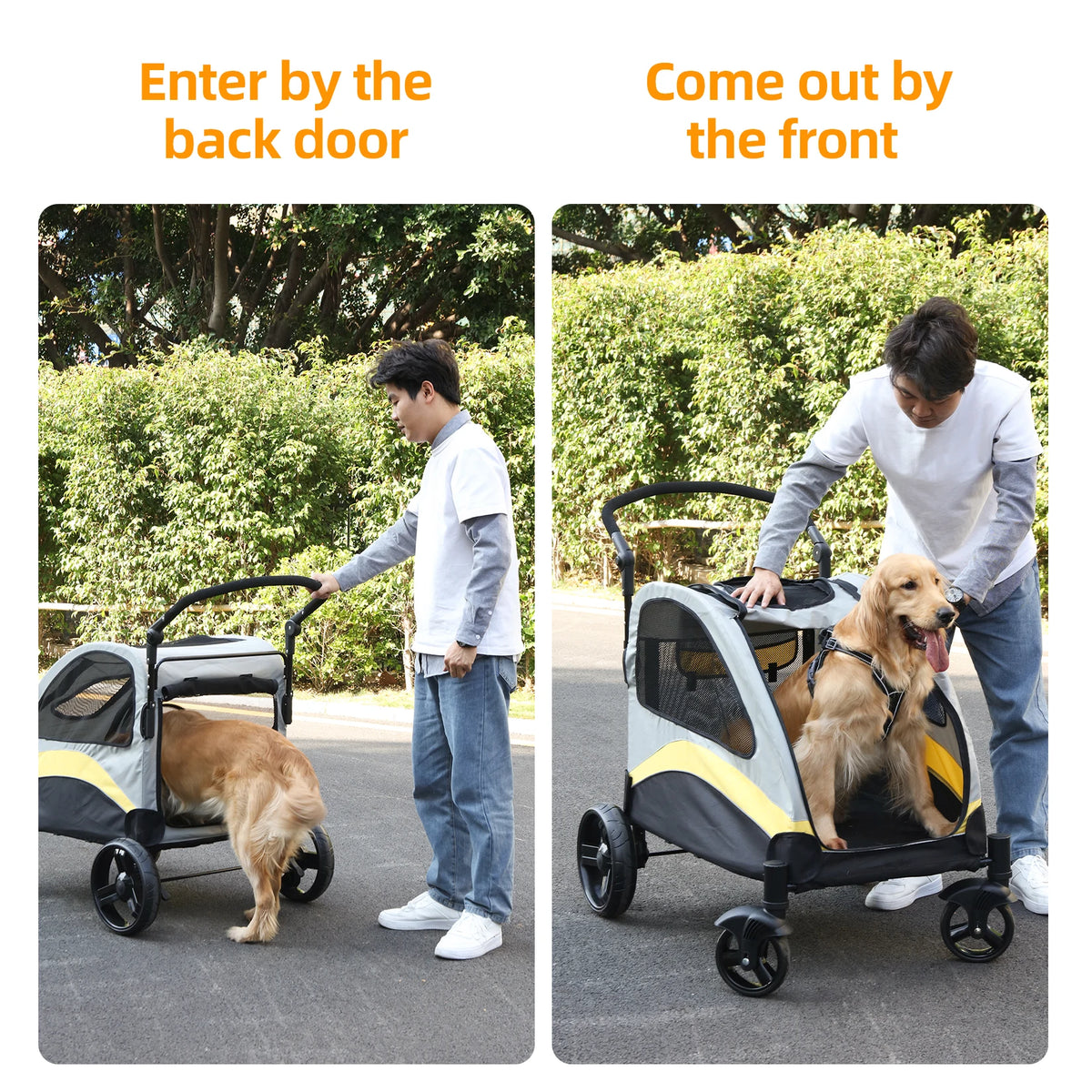 Large 4-Wheel Dog Stroller - view 2