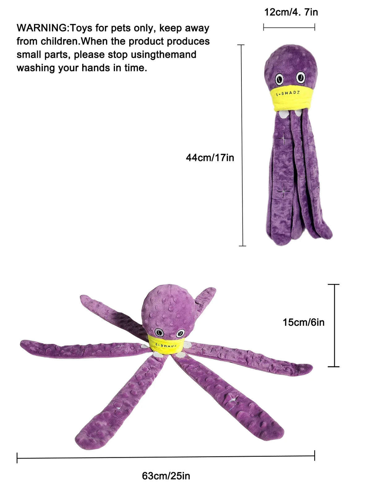 Octopus Snuffle Puzzle Dog Toy - view 3